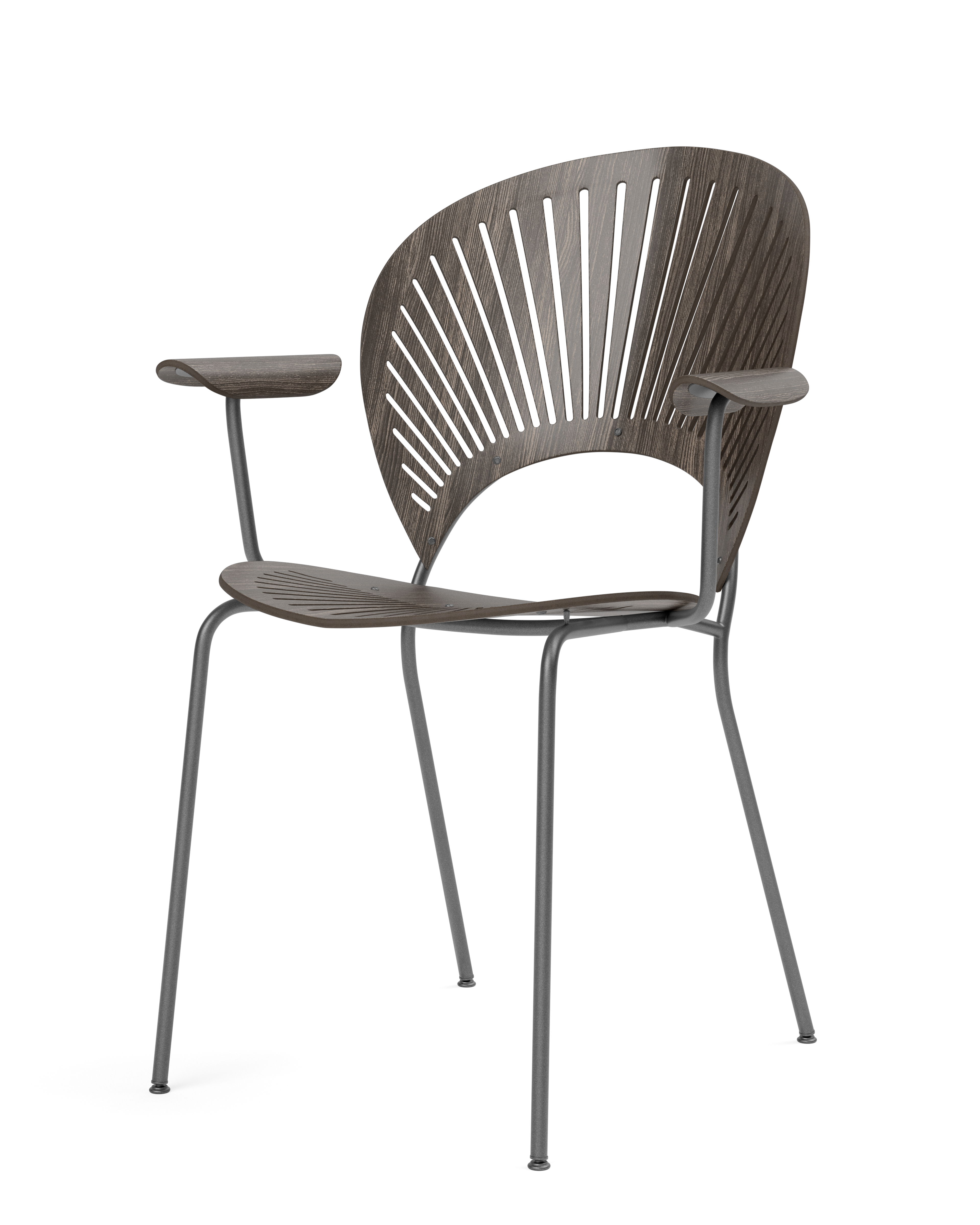 Silla Trinidad con brazos y asiento de madera maciza