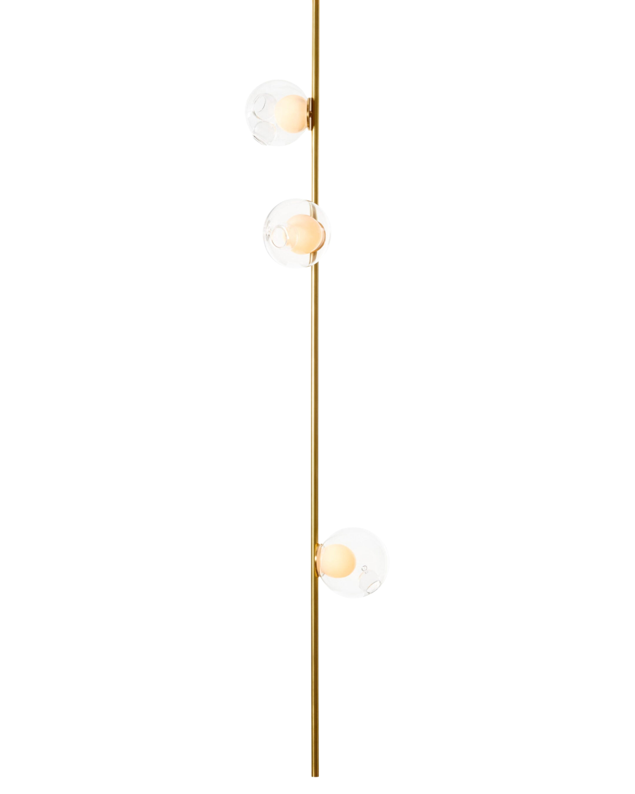 Ceiling Lamp 28.3 Ceiling Long Clear | Brass Stem