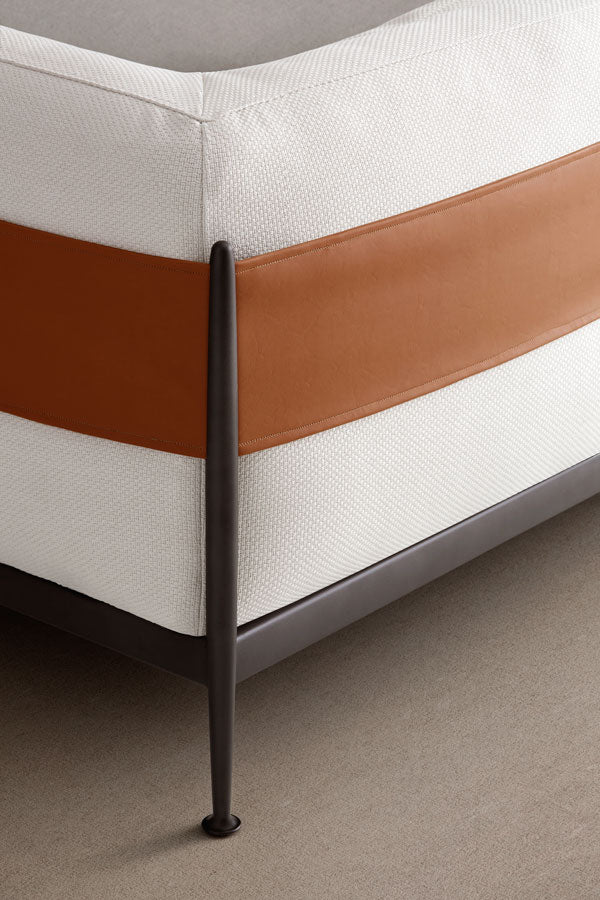 Obi outdoor sofa with left chaise longue module