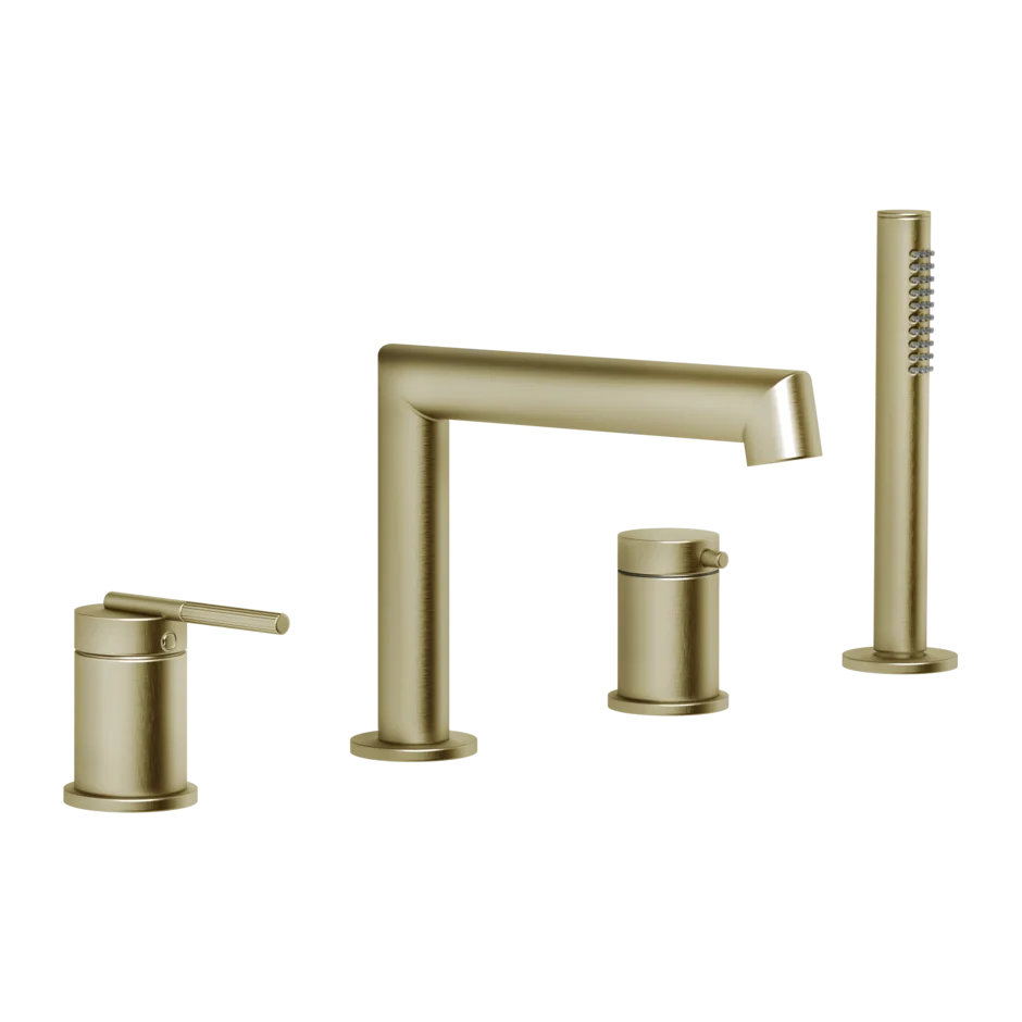 Single-lever bathtub faucet with diverter | Ingranaggio Collection