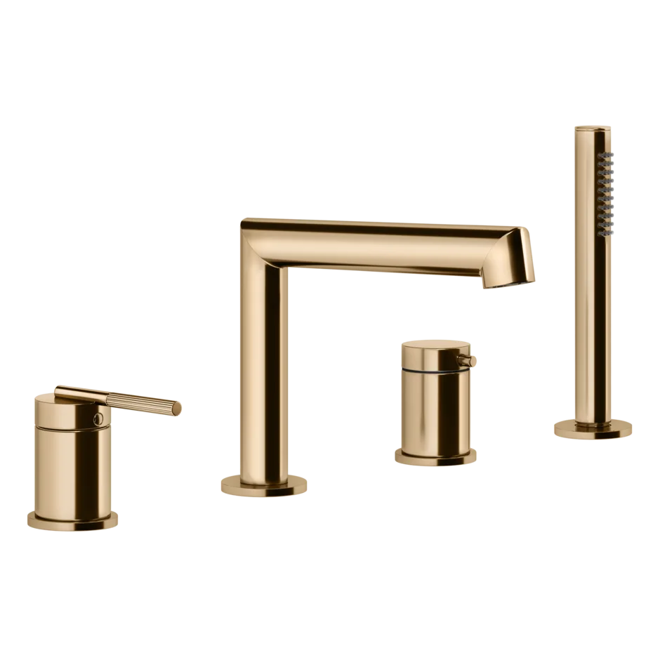Single-lever bathtub faucet with diverter | Ingranaggio Collection