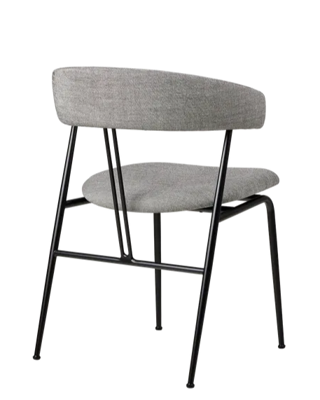 Silla de comedor Violin con respaldo tapizado