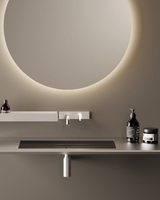 Ell Inox suspended countertop