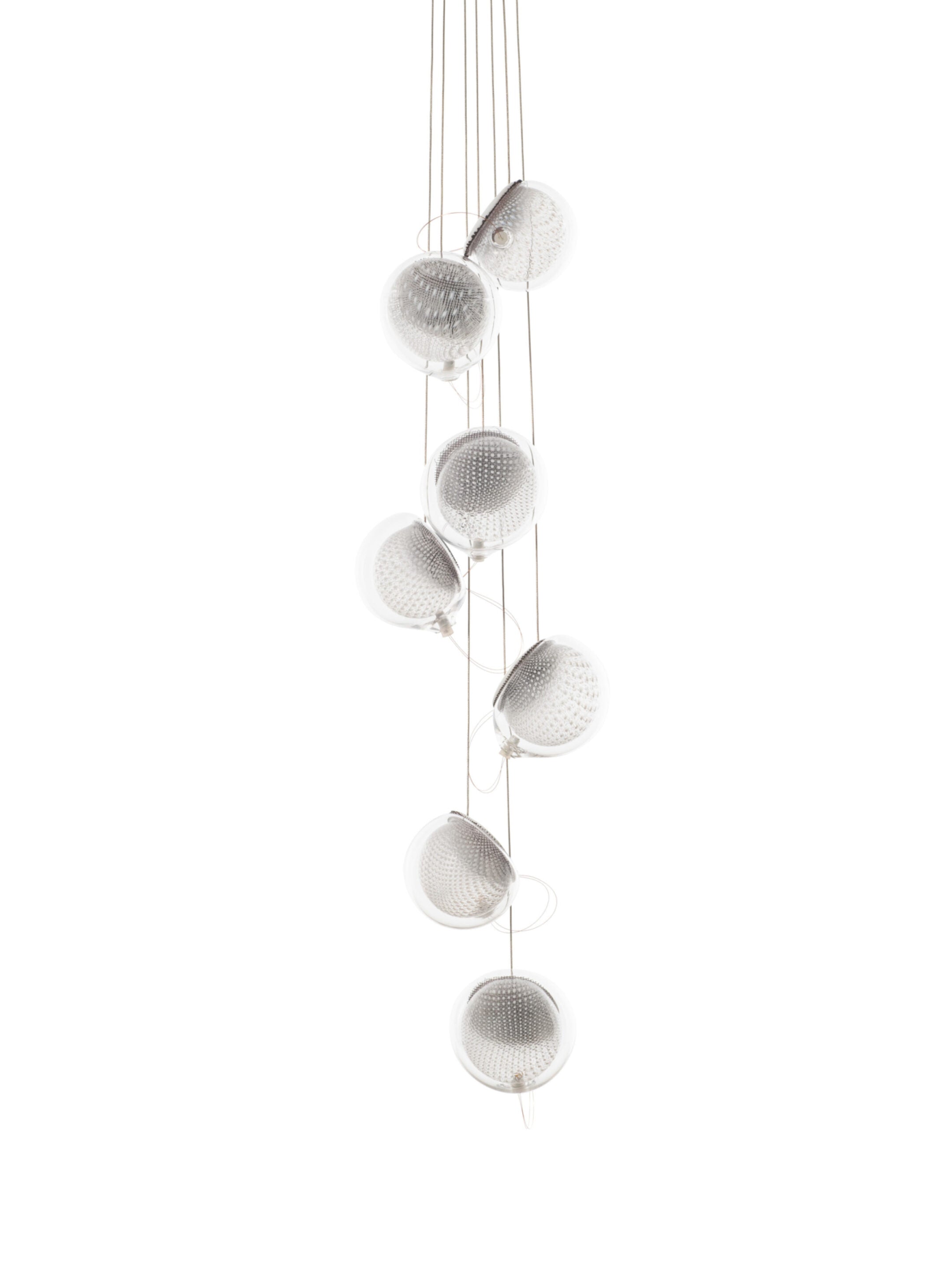 Ceiling Lamps 76.7 Cluster Column Clear | White Round
