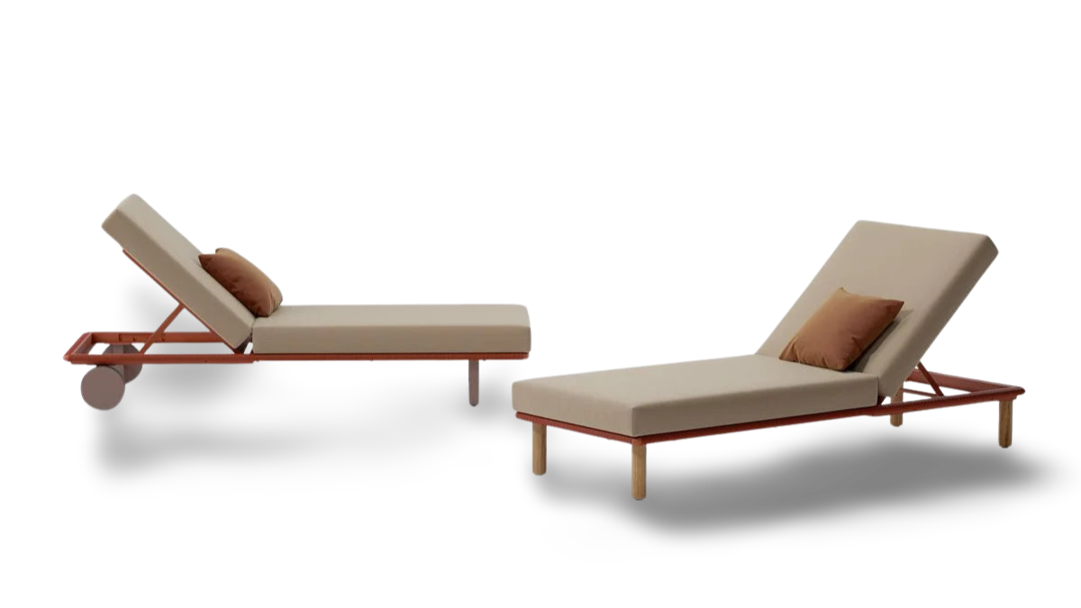 Bitta lounger | Teak foot N00 | Z15 Rope