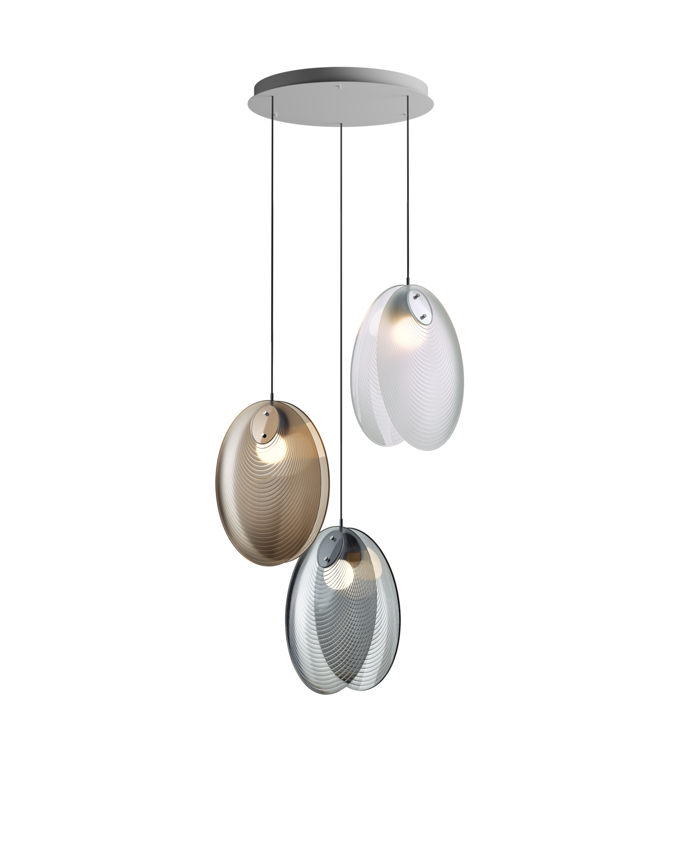 Lámpara de techo Ama Chandelier 3pcs