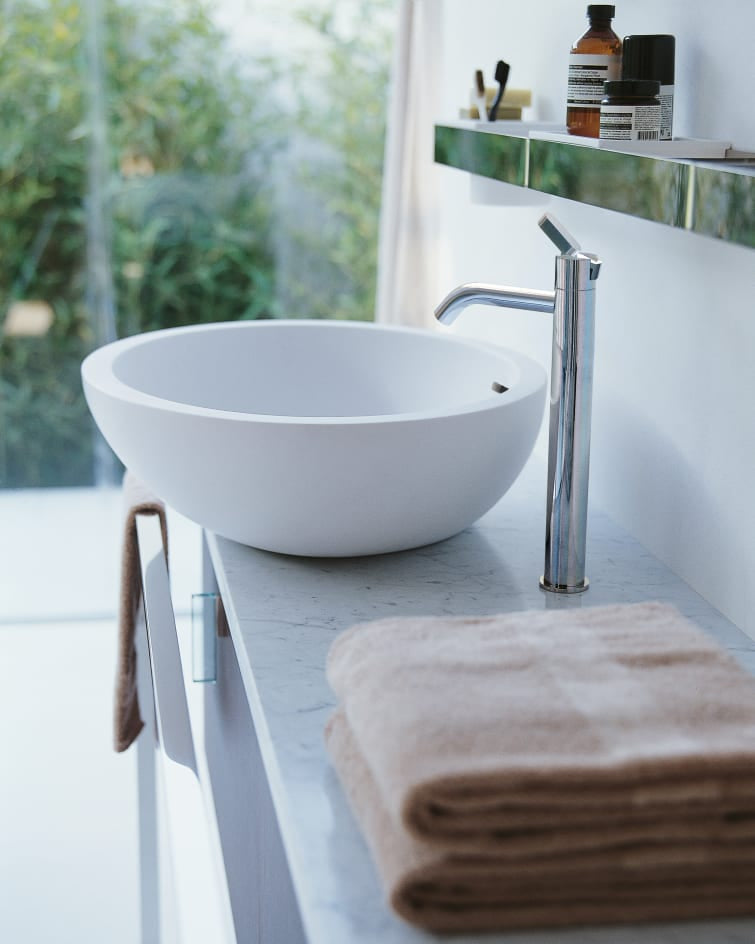 Spoon XL countertop washbasin Cristalplant