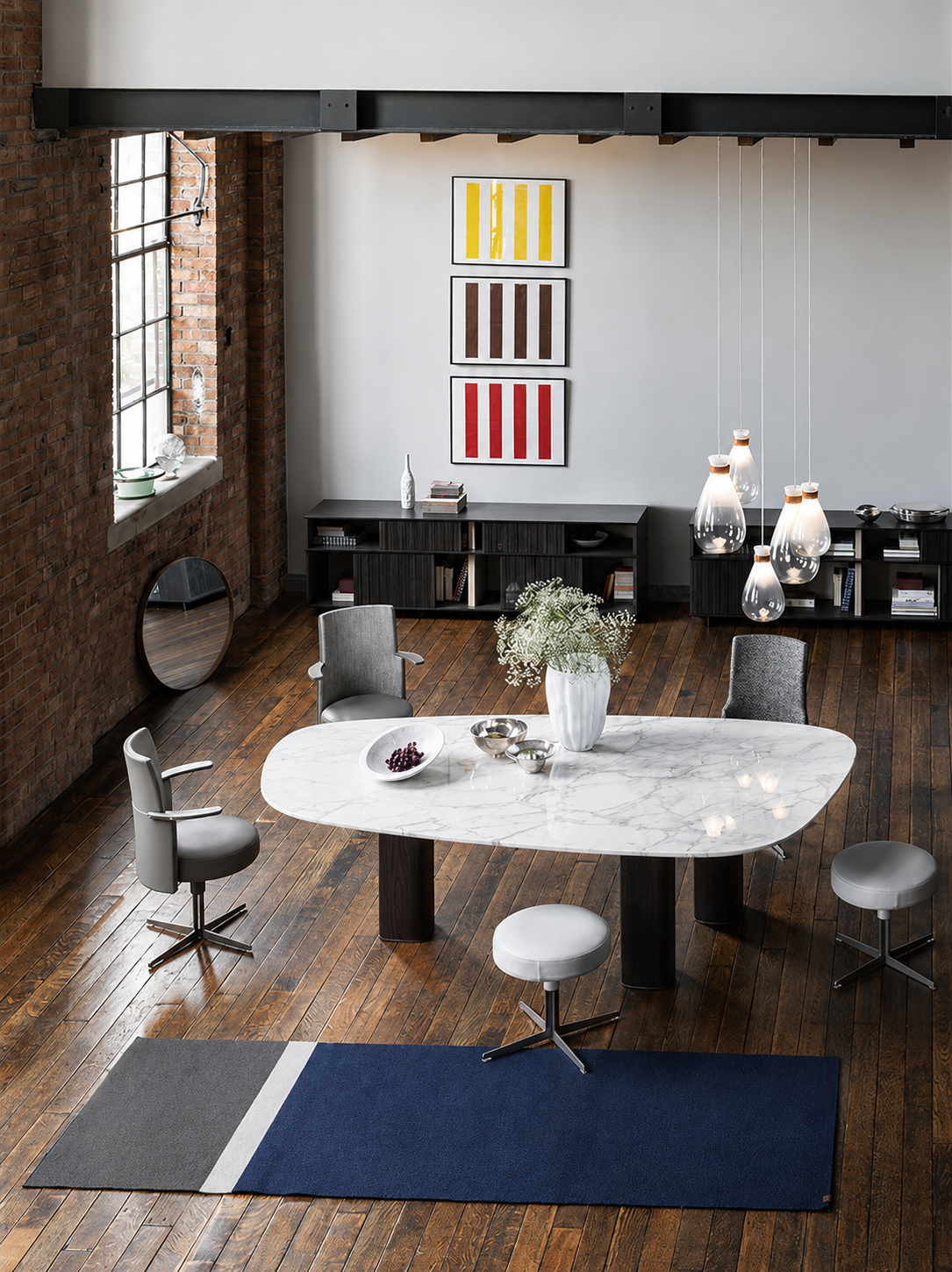 Bourgeois oval dining table