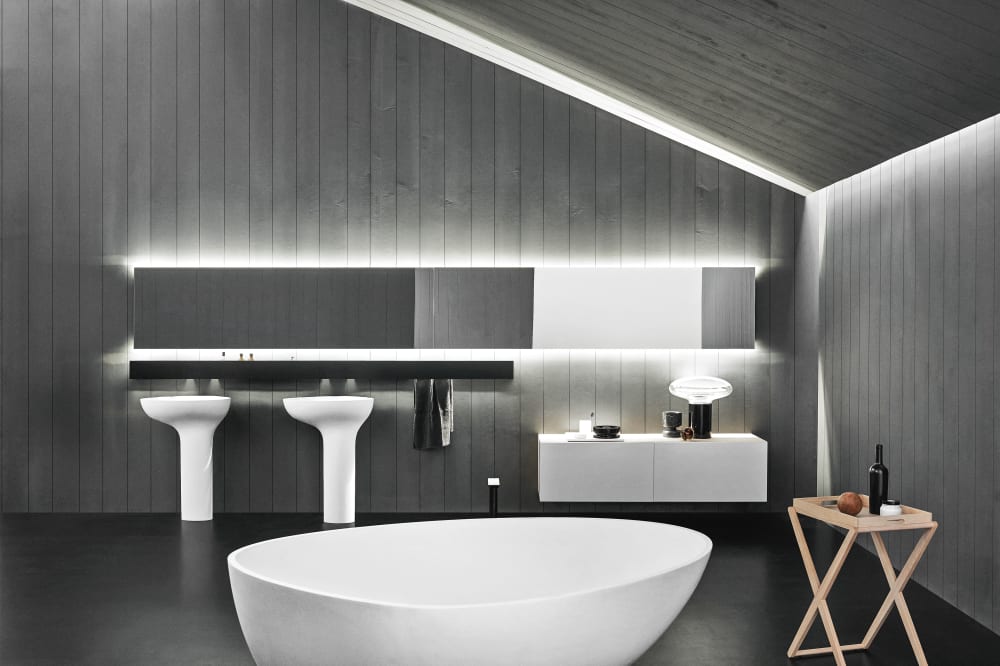 Drop totem washbasin