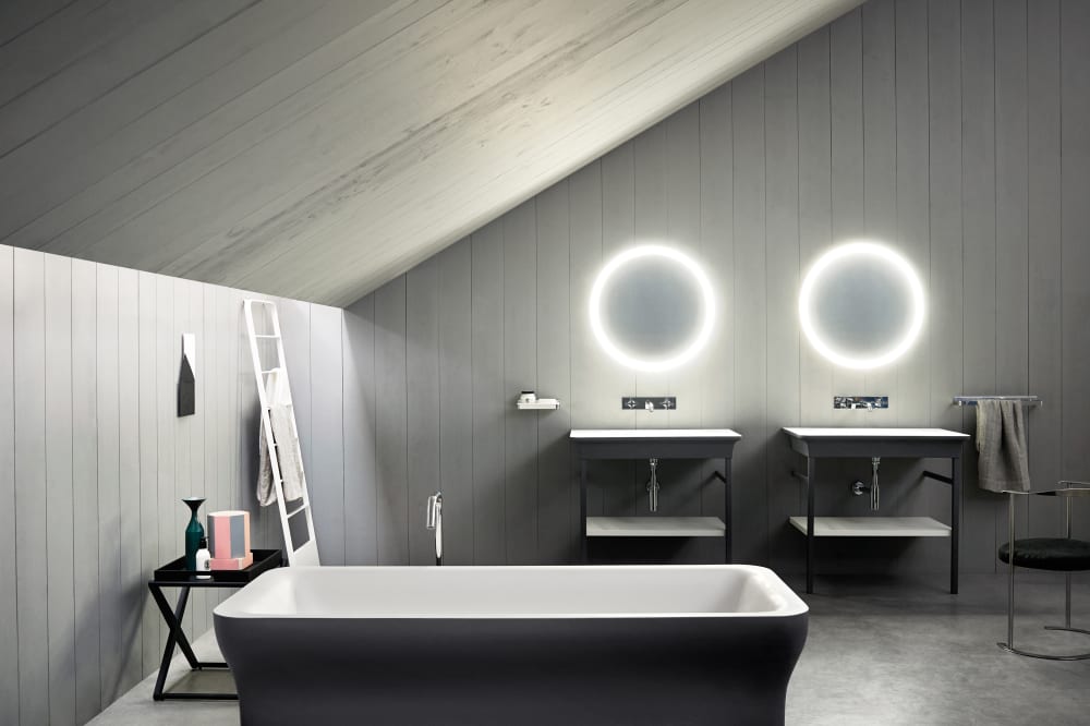 Novecento XL wall-hung washbasin without tap hole