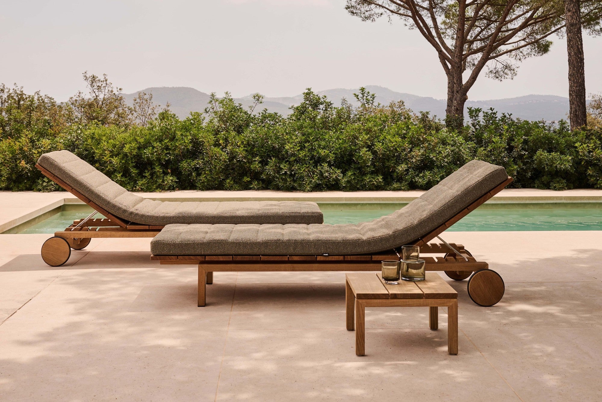 Kos outdoor sun loungers