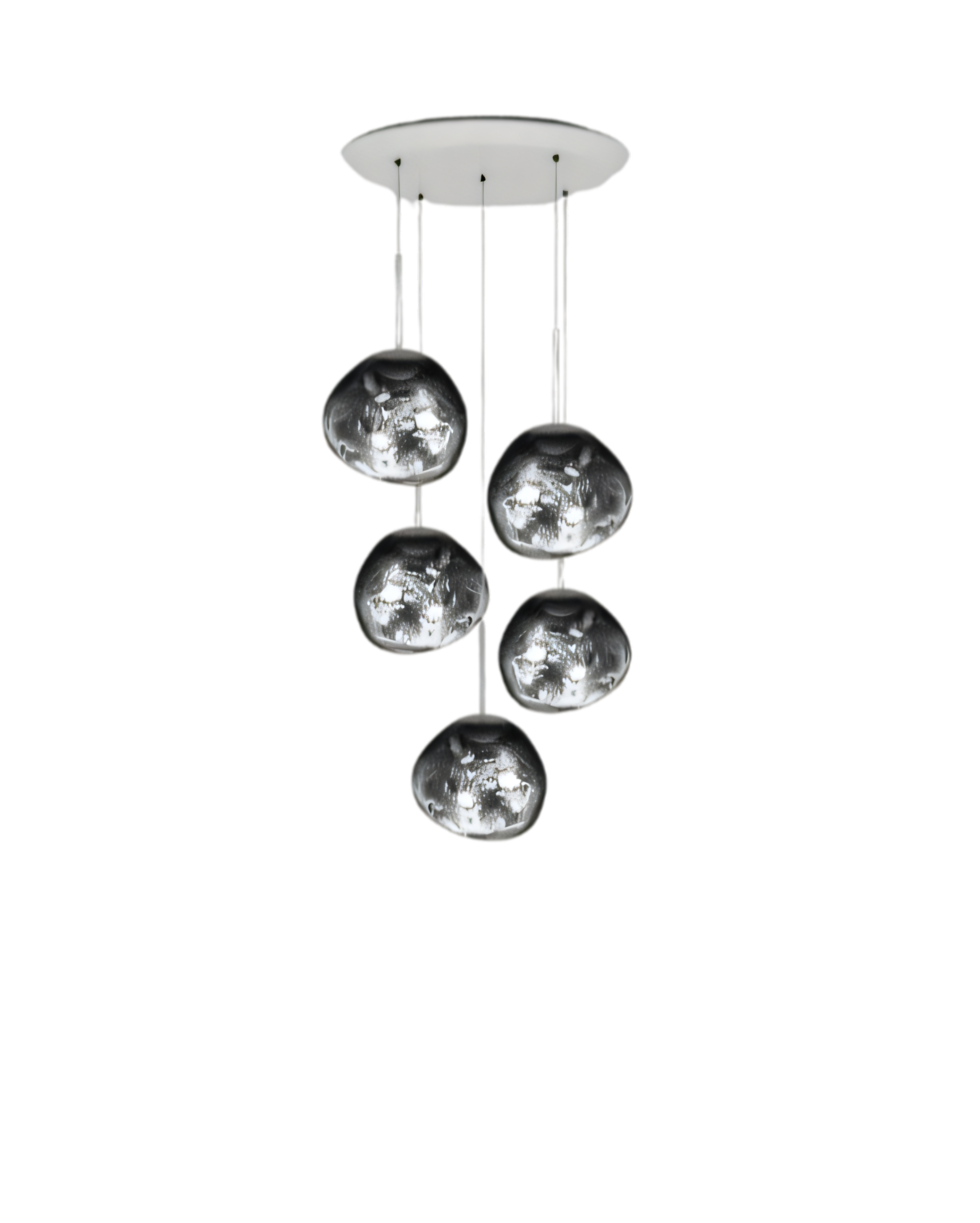 Lámpara de techo Melt Mini LED Smoke Round Pendant System