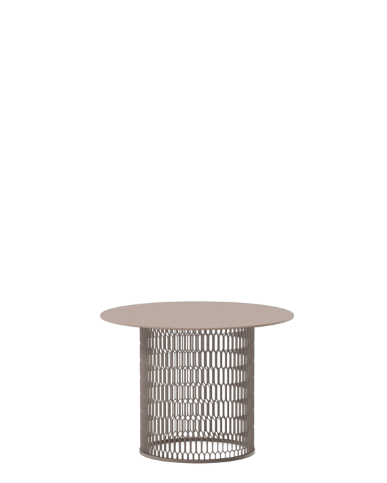 Mesa auxiliar Mesh Ø60 | Superficie aluminio