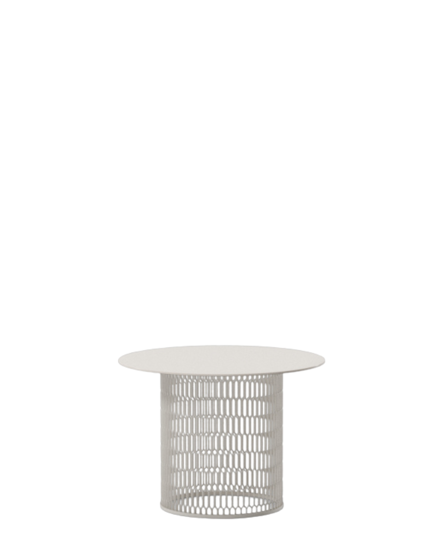 Mesa auxiliar Mesh Ø60 | Superficie cristal Dolomite