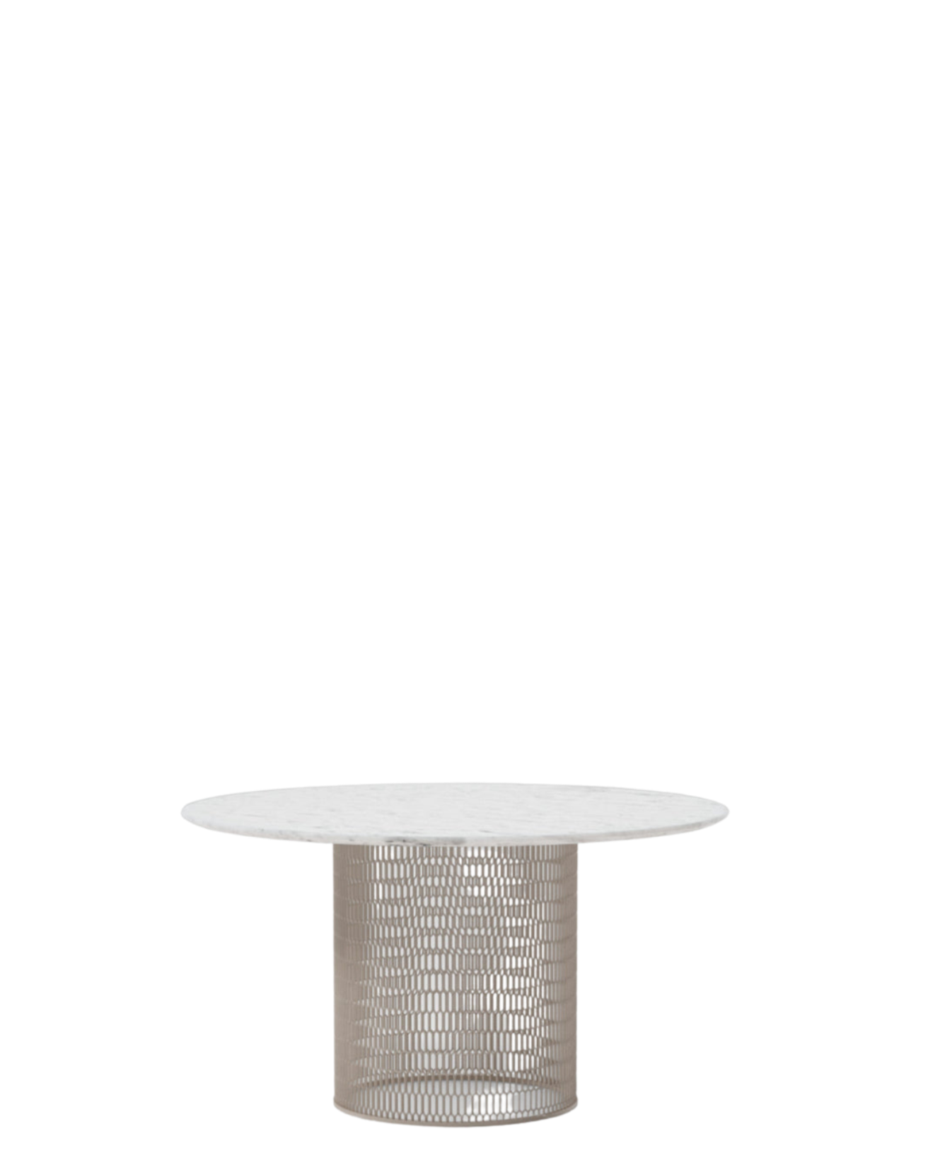 Mesh Dining Table Ø135 | Marble Top