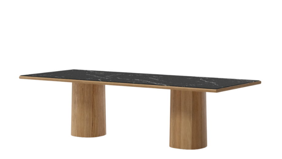Giro dining table 220x108 | CM4 Royal Black Ceramics
