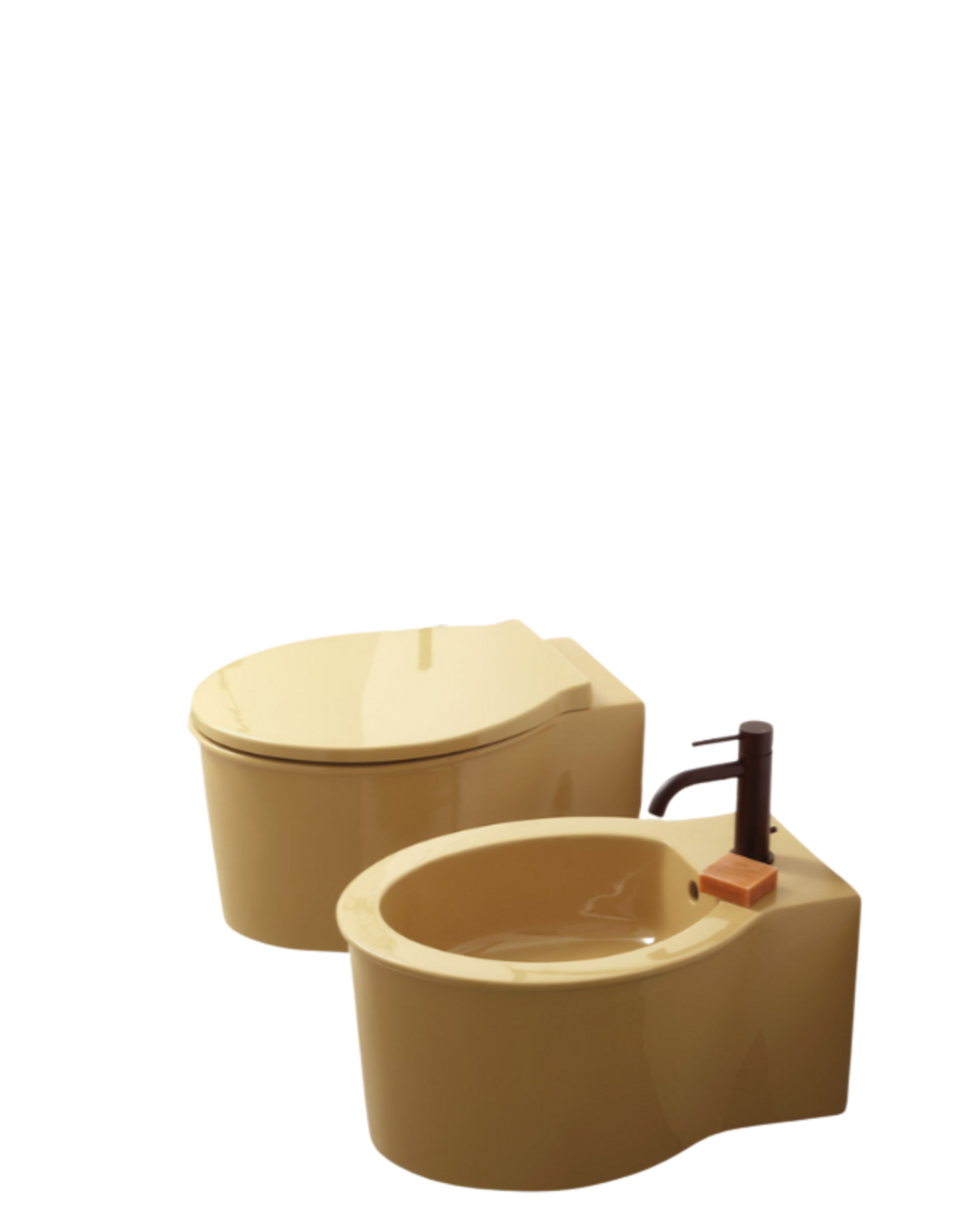 Catini flangeless wall-hung toilet