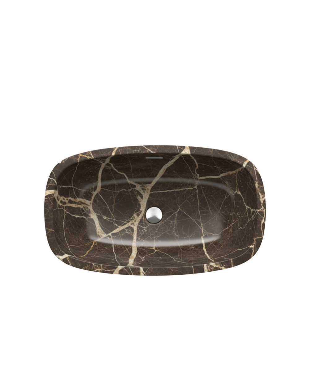 Deep marble countertop washbasin