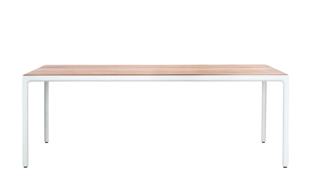 Mesa de comedor de exterior Illum estructura en aluminio