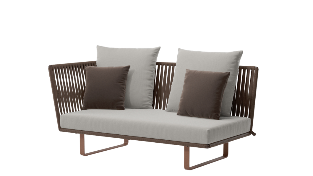 Módulo de esquina izquierda Bitta Bela Rope | Pie de aluminio 10C | Cuerda Z09