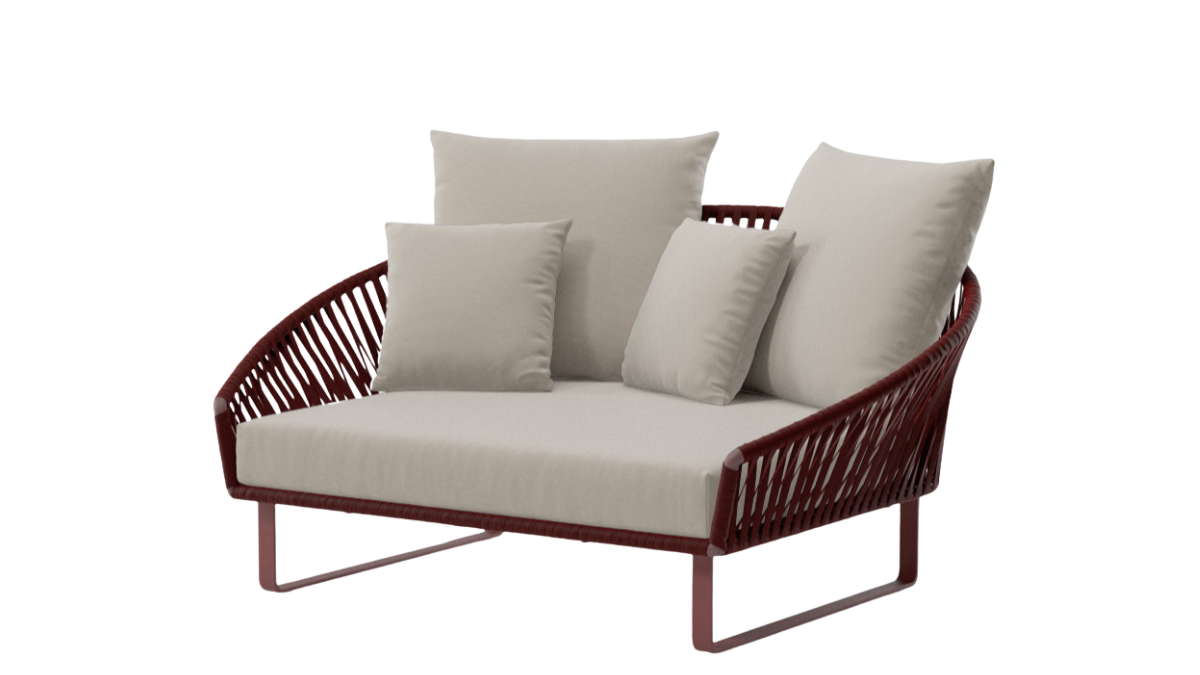 Daybed Bitta Bela Rope | 18C aluminum foot | Z14 Rope