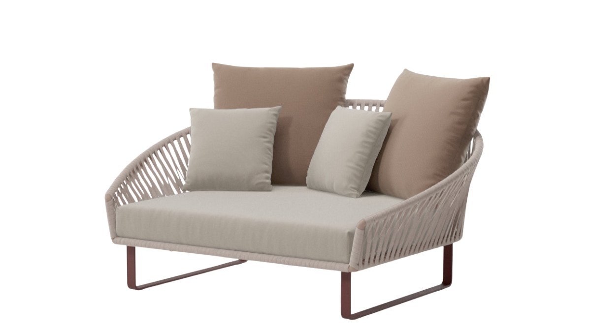 Daybed Bitta Bela Rope | 18C aluminum foot | Z14 Rope