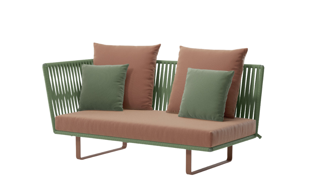 Módulo de esquina izquierda Bitta Bela Rope | Pie de aluminio 10C | Cuerda Z22