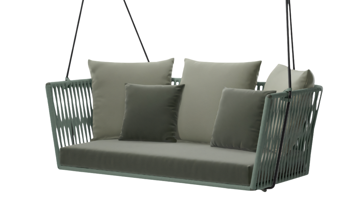 Bitta 2-Seater Rope Swing | Z23 Rope | 20L Seat Cushion