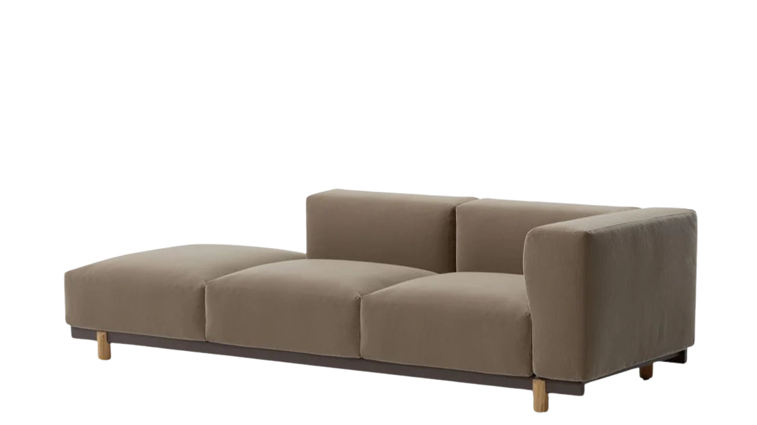 Molo 3-Seater Right Corner Sofa | Frame 01C | Teak Leg L01