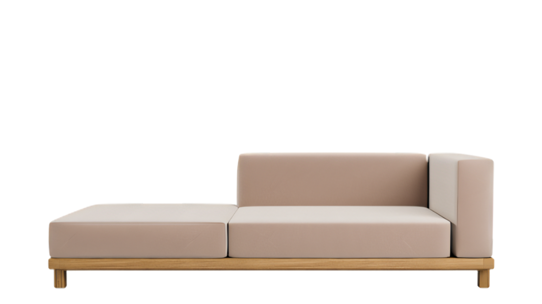 Sofá de exterior Meridienne Vis à Vis