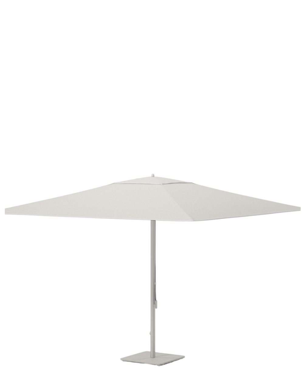 Meteo parasol telescópico L 330 × 330 Aluminium | Base de ruedas