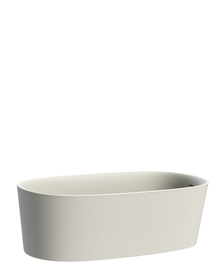 Dove White Tec Plus freestanding bathtub without plinth
