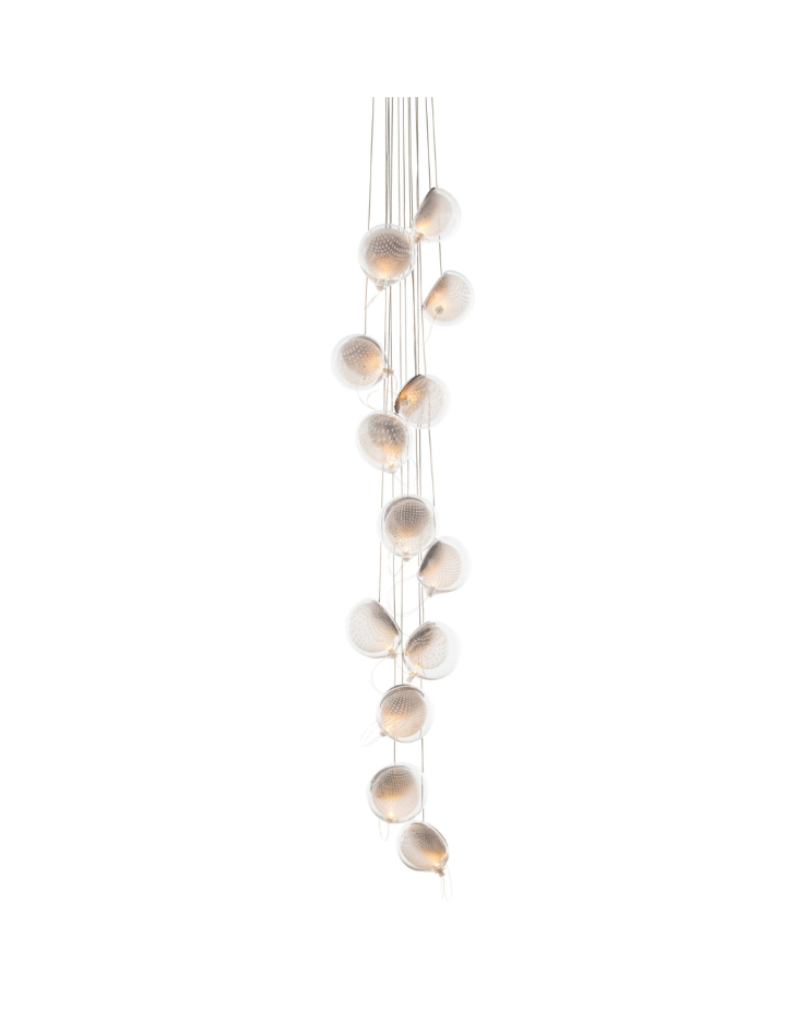 76.13 Cluster Column Ceiling Lamp | Clear