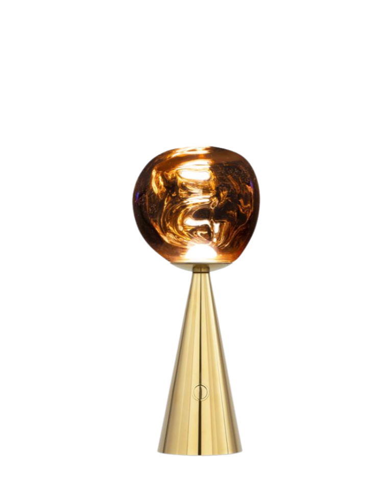 Melt LED Gold Table Lamp