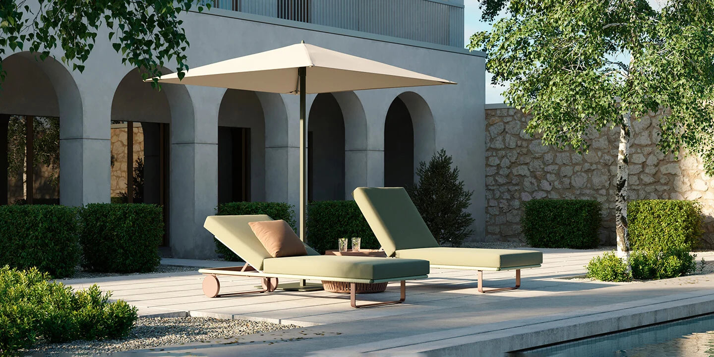 Bitta Sun Lounger | Teak Base N00 | Rope Z23