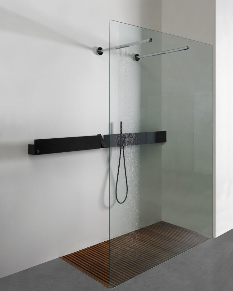 Sen wall-mounted single-lever mixer tap with hand shower