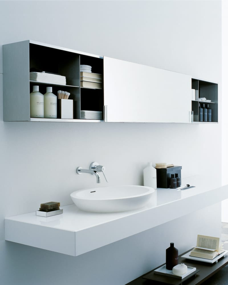 Spoon XL semi-recessed sink