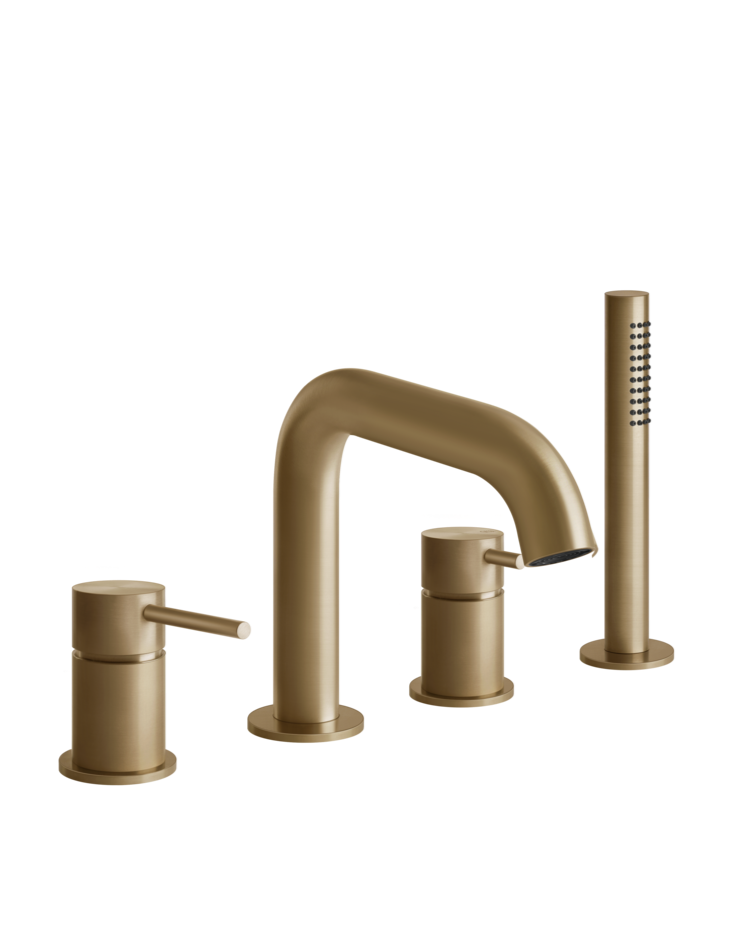 Grifería de bañera monomando con desviador | Colección Gessi 316 Trame