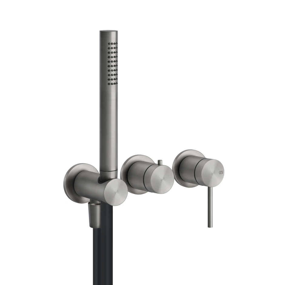 Single-lever shower mixer tap with two-way diverter | Gessi 316 Flessa Collection