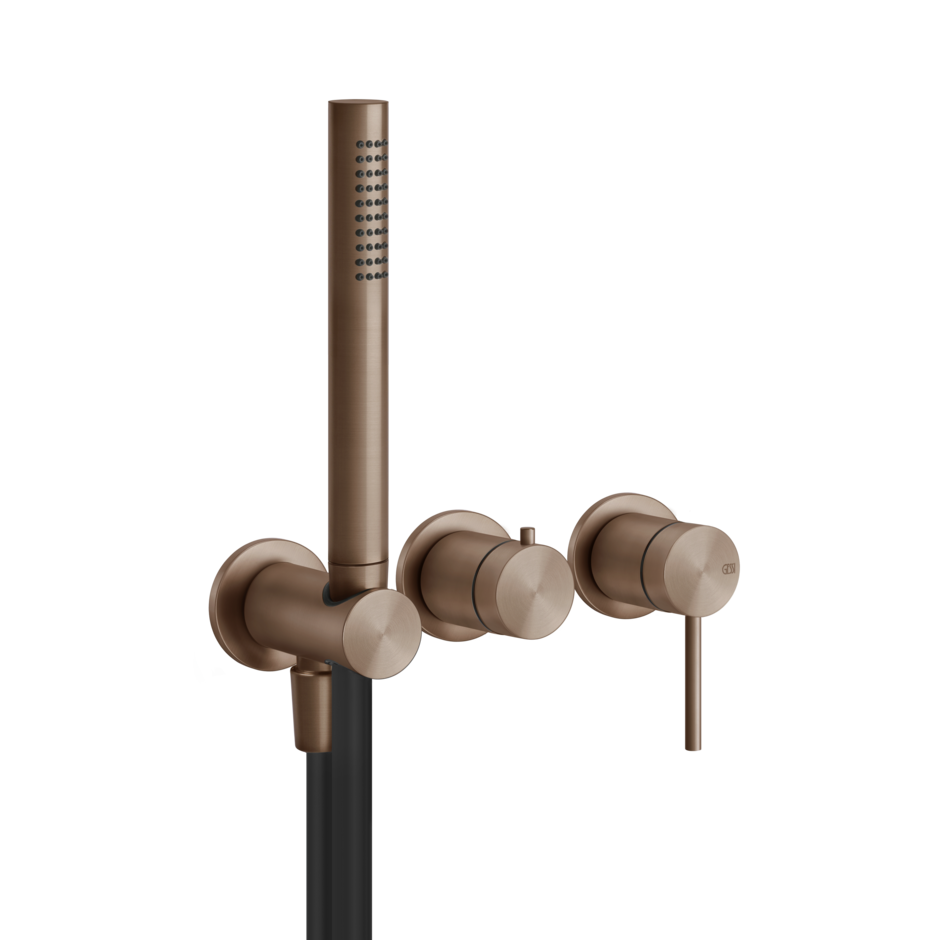 Single-lever shower mixer tap with two-way diverter | Gessi 316 Flessa Collection