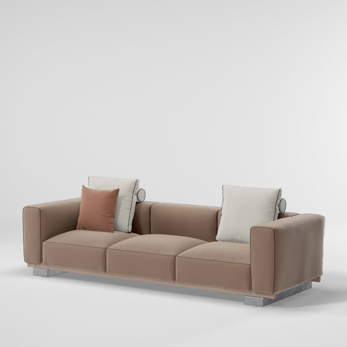 Molo 3-seater sofa | Concrete base L02 | Frame 07C