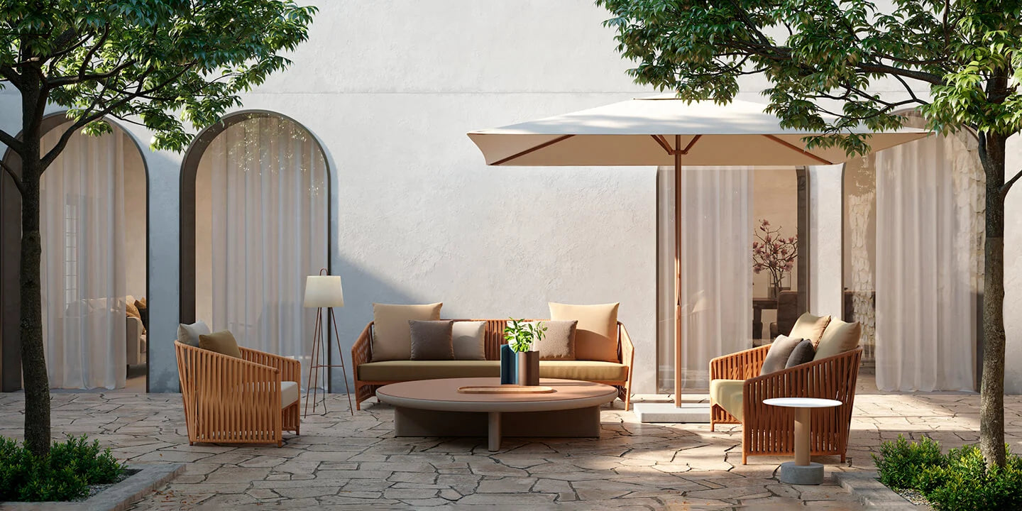 Bitta Lounge Daybed | Z01 Rope | 01L Seat | 01L Cushions