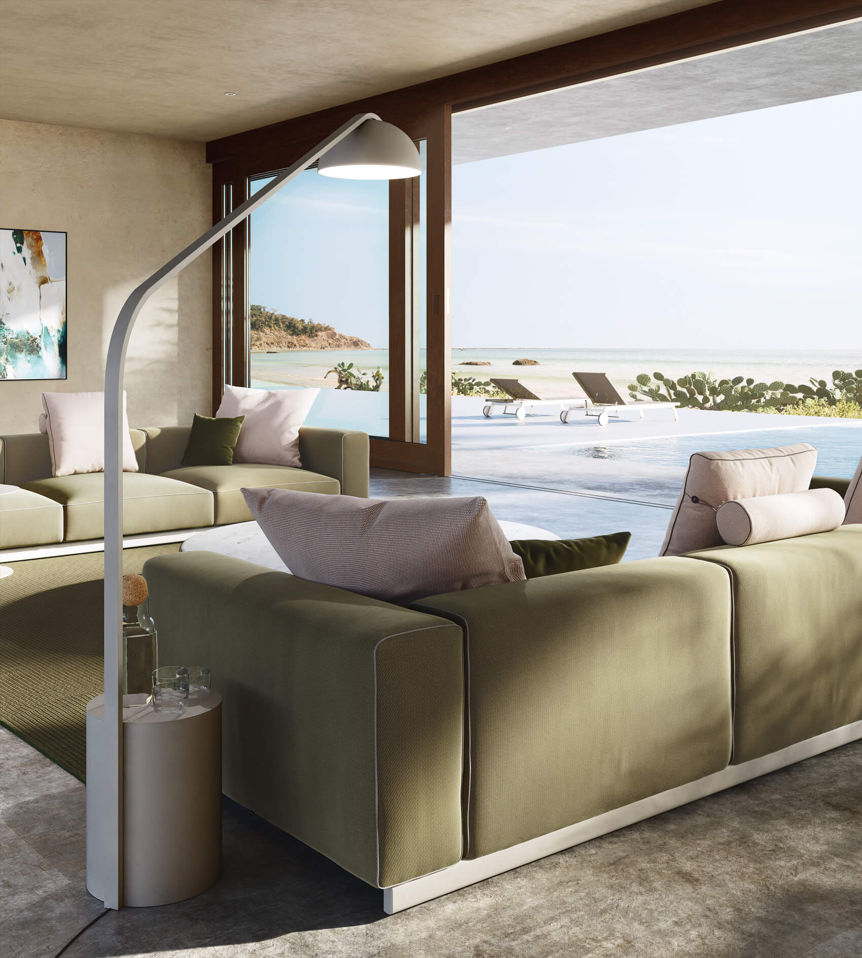 Molo XL 2-seater sofa | Low base