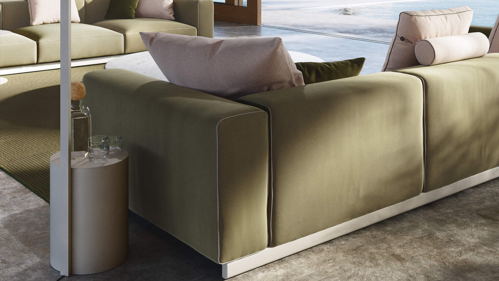 Molo 4-seater sofa | Teak base L01