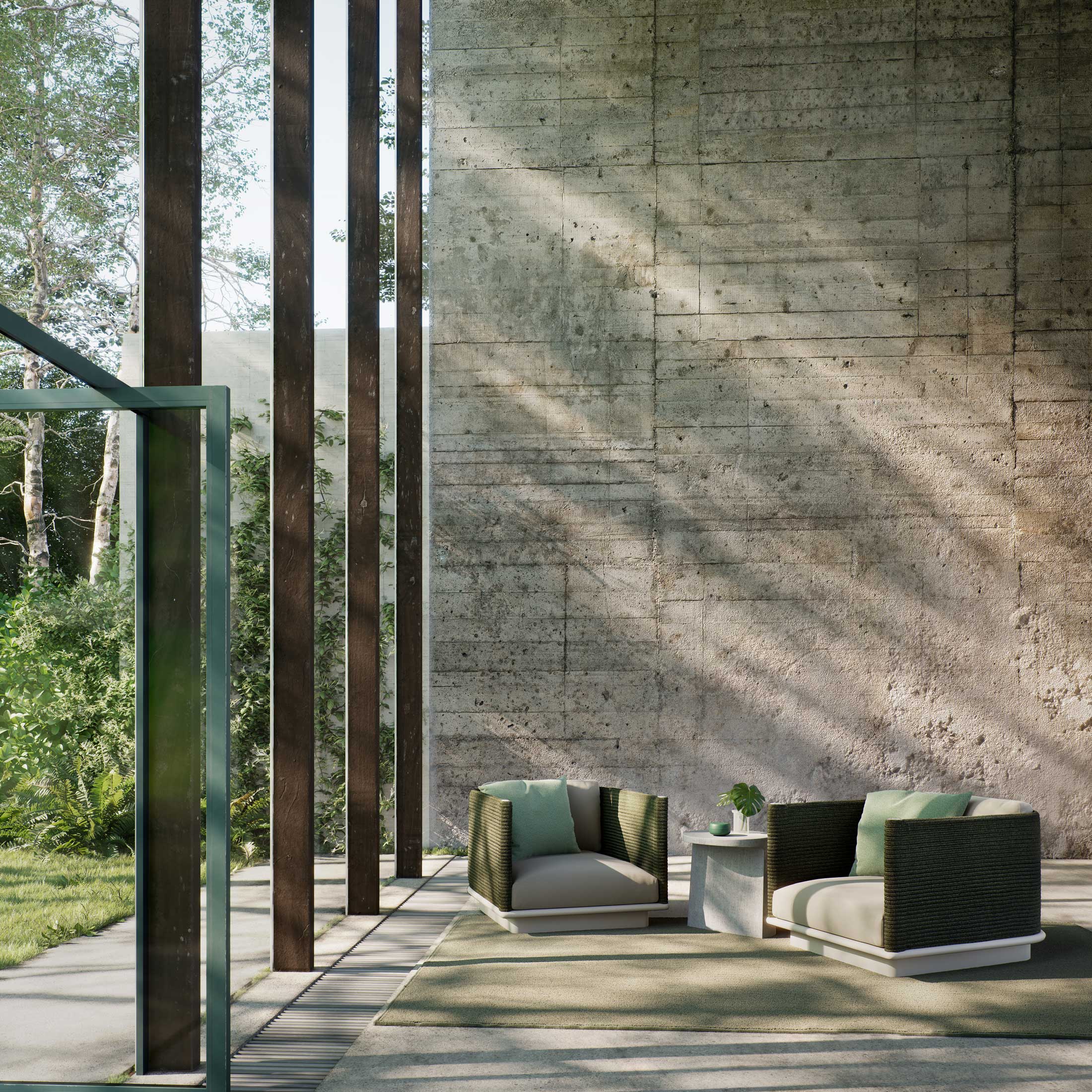 Sillón de aluminio 1 plaza Giro | 03L Snowcap Terrain Elements