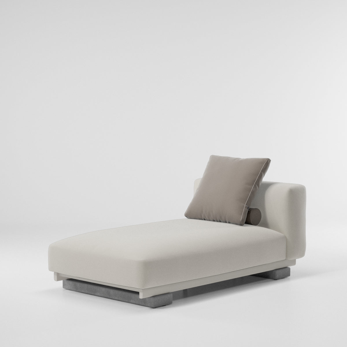 Living Molo Chaise Lounge Outdoor Sofa | Concrete Base