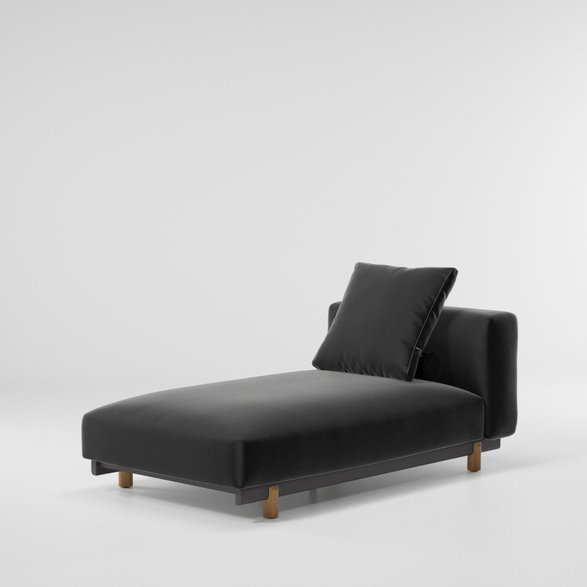 Living Molo Chaise Lounge Outdoor Sofa | Teak foot T00