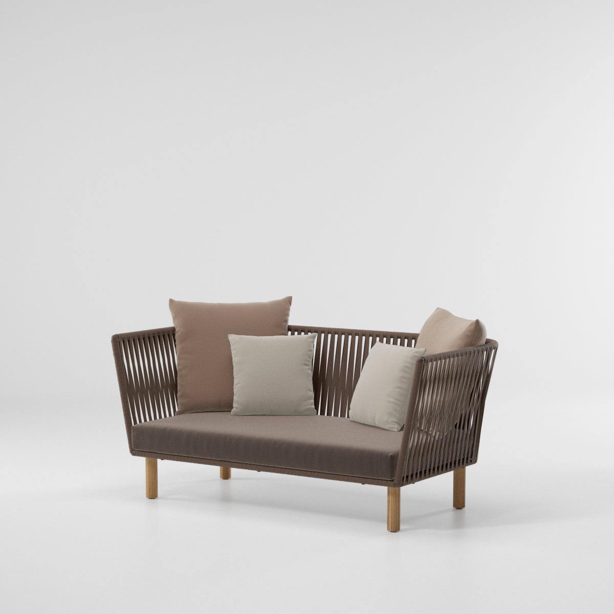Bitta Bela Rope 2-seater sofa | Teak base N00 | Rope Z09
