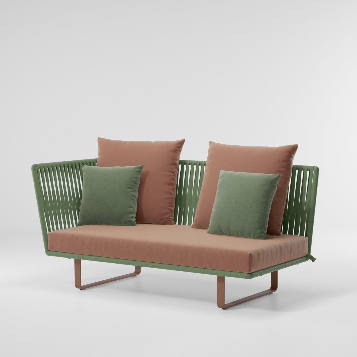 Módulo de esquina izquierda Bitta Bela Rope | Pie de aluminio 10C | Cuerda Z22