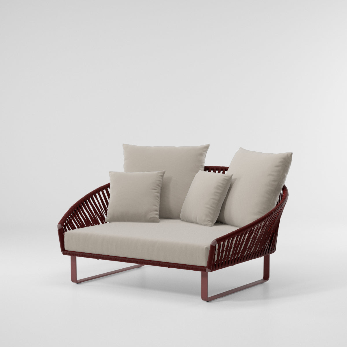 Daybed Bitta Bela Rope | 18C aluminum foot | Z14 Rope